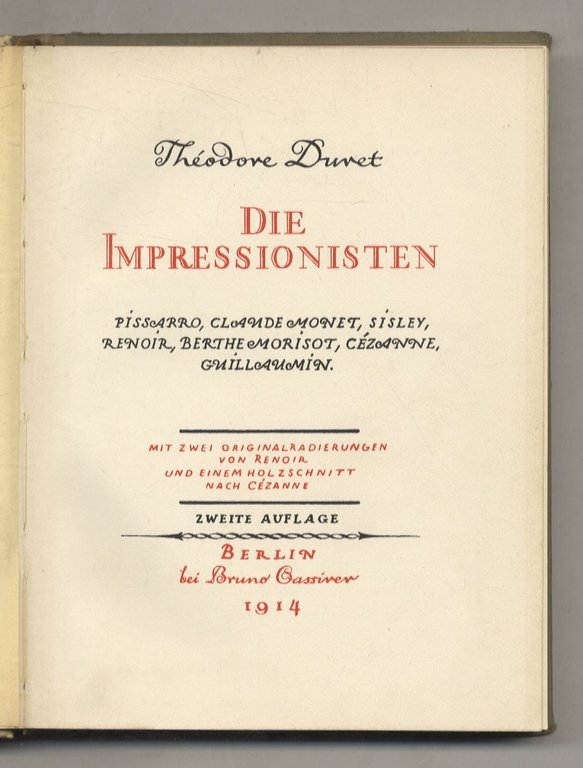 Die Impressionisten. Pissarro, Claude Monet, Sisley, Renoir, Berthe Morisot, Cézanne, … | Immagine Gallery 2
