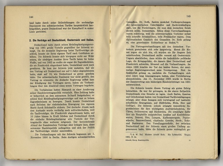 Die Schweiz un die europäische Handelspolitik.