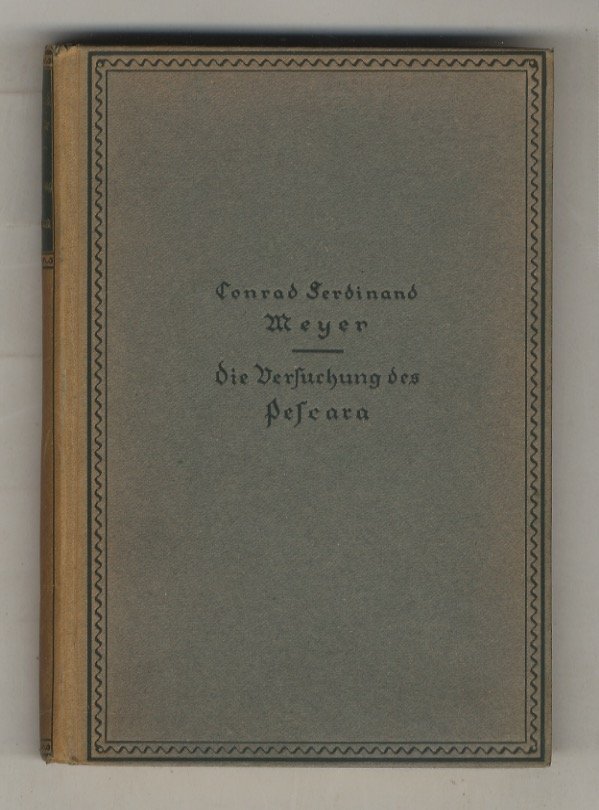 Die Versuchung des Pescara [La tentazione di Pescara]. Novelle.