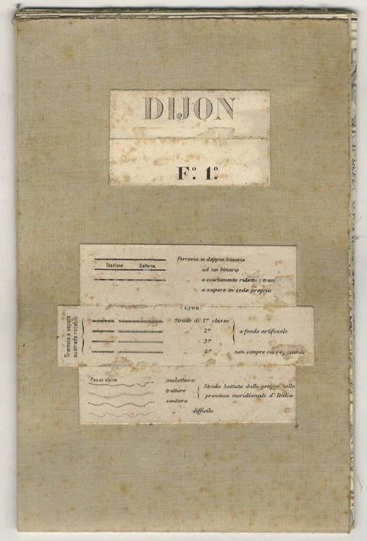 Dijon. Carta topografica intelata di cm. 39 x 50, in … | Immagine Gallery 2