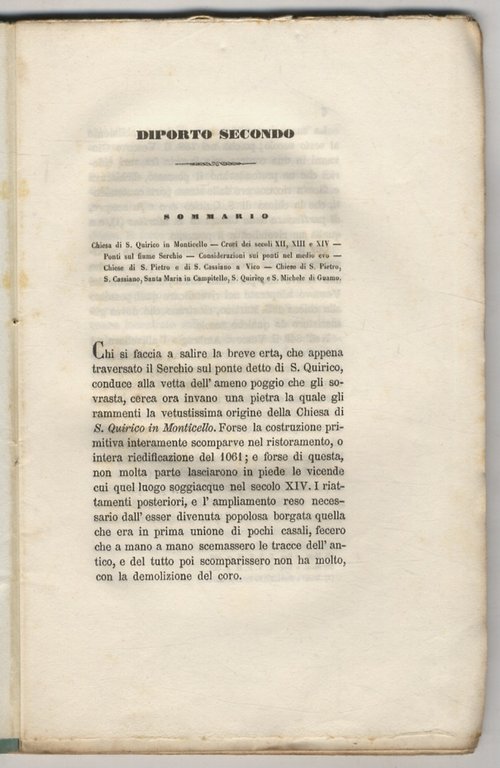 Diporti artistici. Diporto secondo, letto nella R. Accademia di Lucca, …