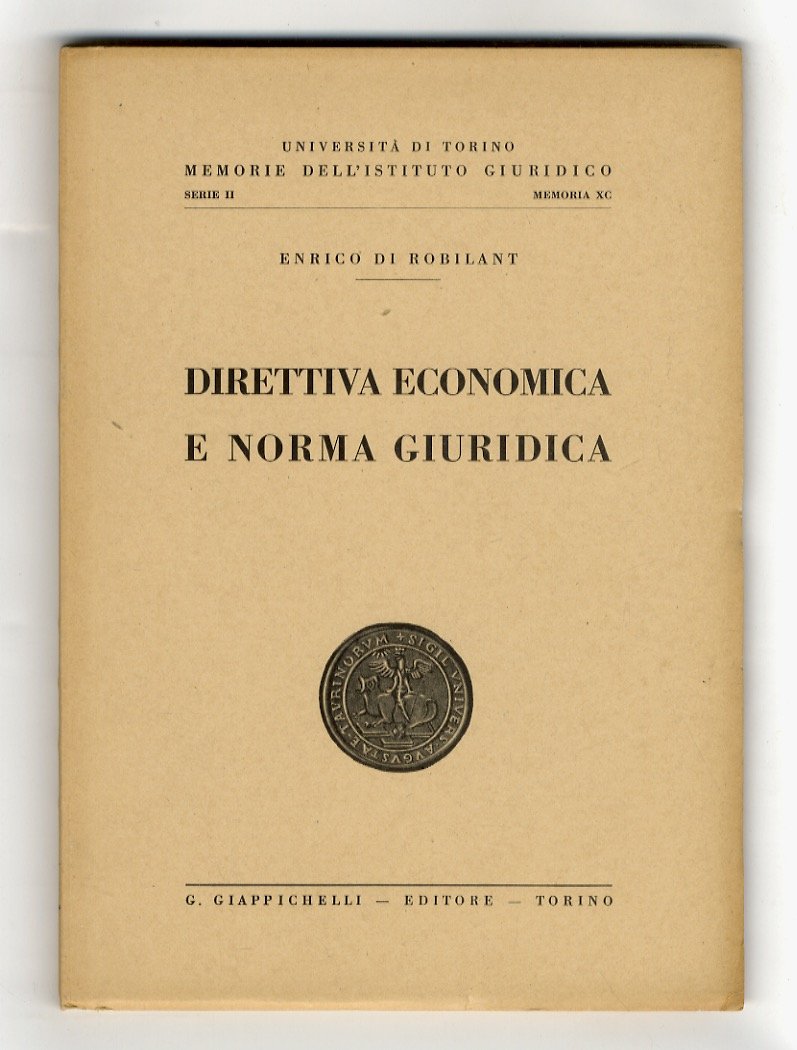 Direttiva economica e norma giuridica.