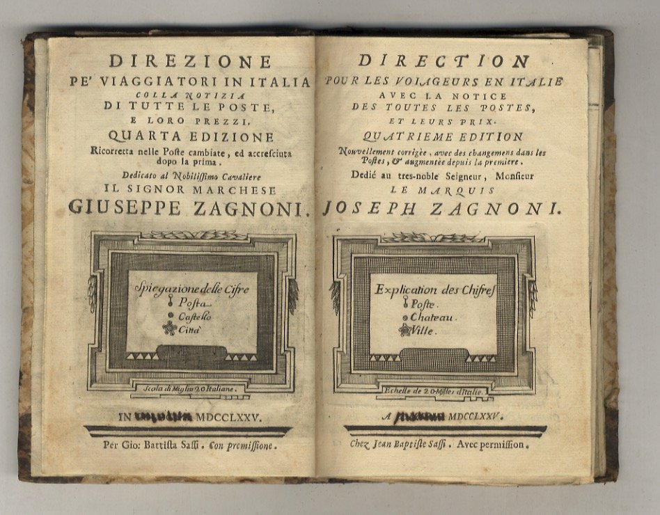 Direzione pe' Viaggiatori in Italia, colla notizia di tutte le … | Immagine principale