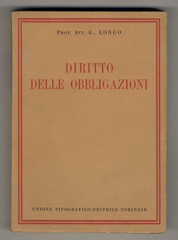 Diritto delle obbligazioni.