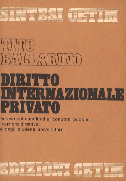 Diritto internazionale privato ad uso dei candidati ai concorsi pubblici …