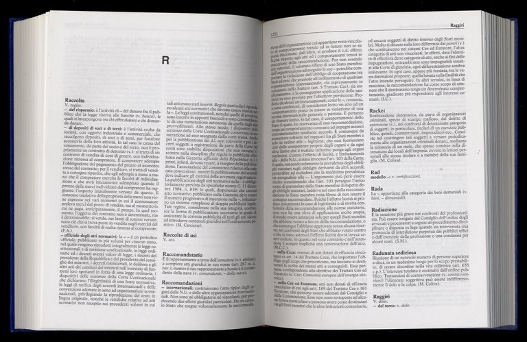 Dizionario enciclopedico del diritto. Diretto da Francesco Galgano.
