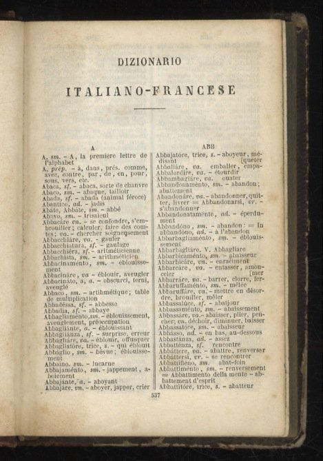 (Dizionario portatile e di pronuncia francese-italiano e italiano-francese composto sul …