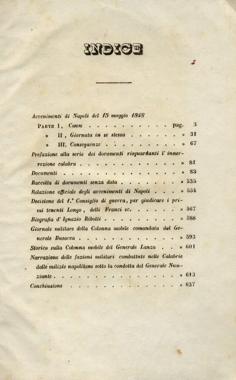 DOCUMENTI storici riguardanti l'insurrezione calabra. Preceduti dalla storia degli avvenimenti …
