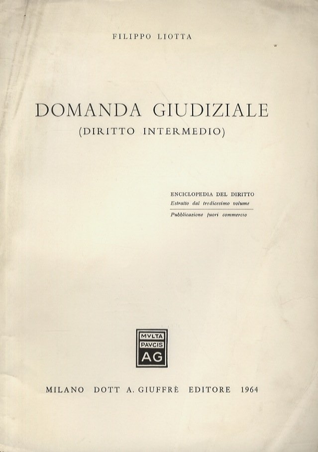 Domanda giudiziale. (Diritto intermedio).
