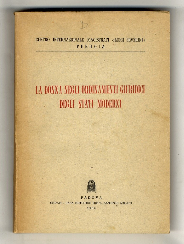 Donna (La) negli ordinamenti giuridici degli stati moderni. | Immagine principale
