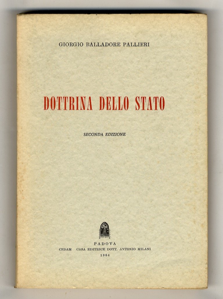 Dottrina dello Stato. Seconda edizione.
