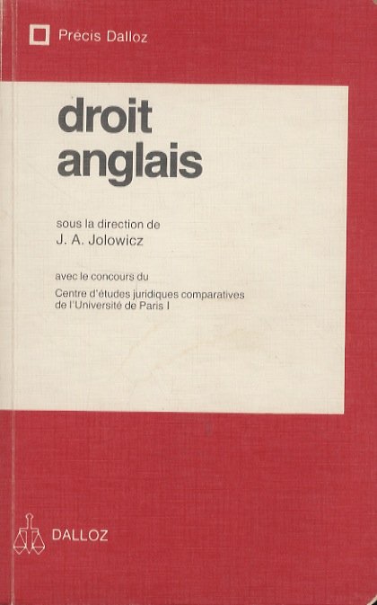 Droit anglais [.] Avec le concours du Centre d'études juridiques …