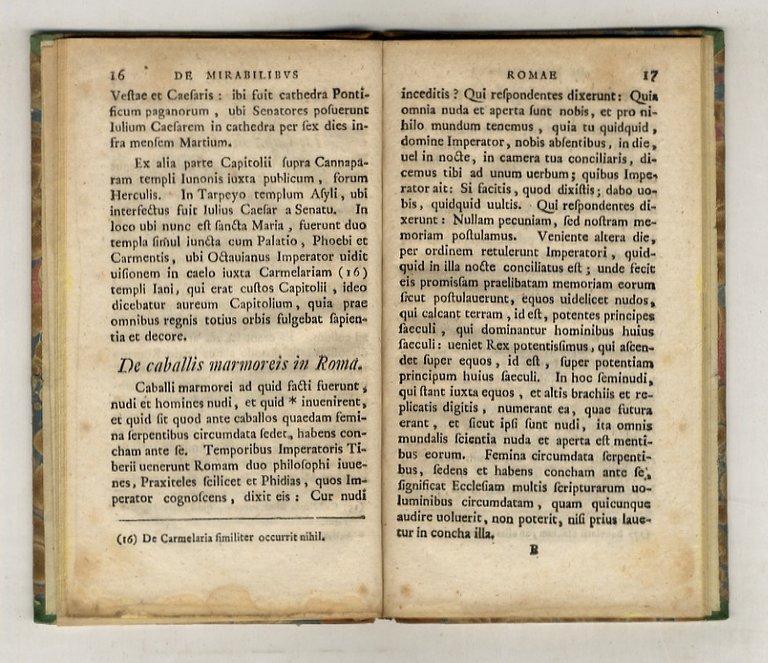 DUAE antiquitatum romanarum prolusiones. I: Anonymi liber de mirabilibus Romae …