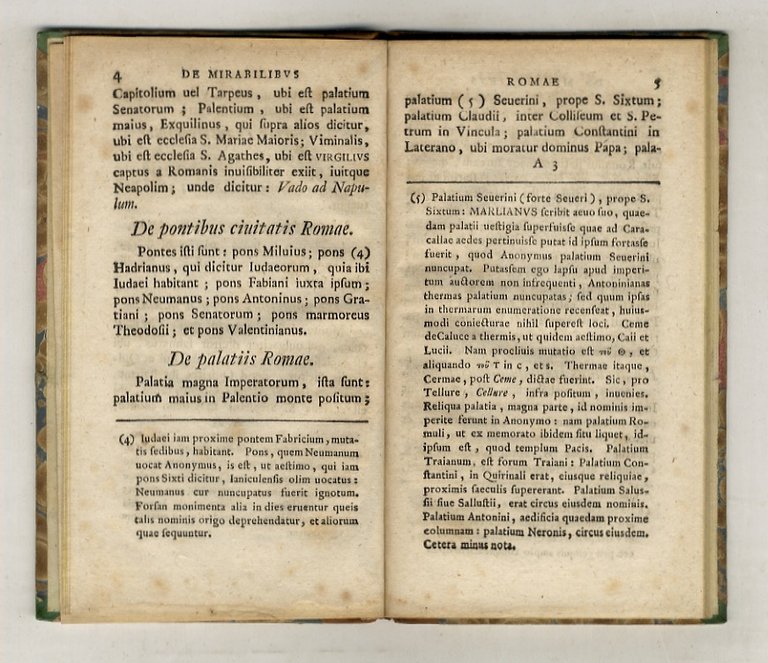 DUAE antiquitatum romanarum prolusiones. I: Anonymi liber de mirabilibus Romae …