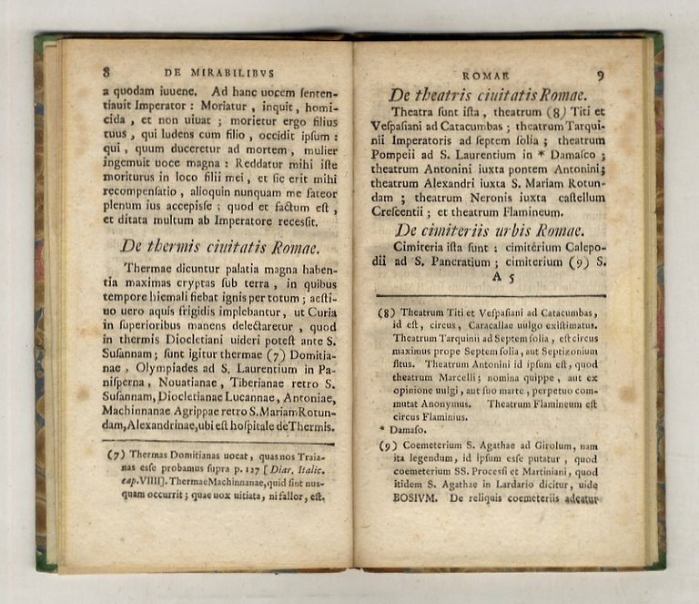 DUAE antiquitatum romanarum prolusiones. I: Anonymi liber de mirabilibus Romae …