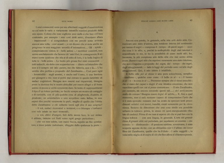 Ecce homo. Come si diventa ciò che si è. Tradotto …