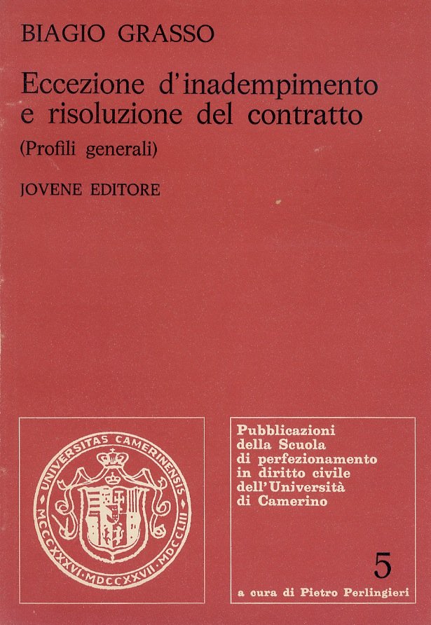 Eccezione d'inadempimento e risoluzione del contratto. (Profili generali). | Immagine principale