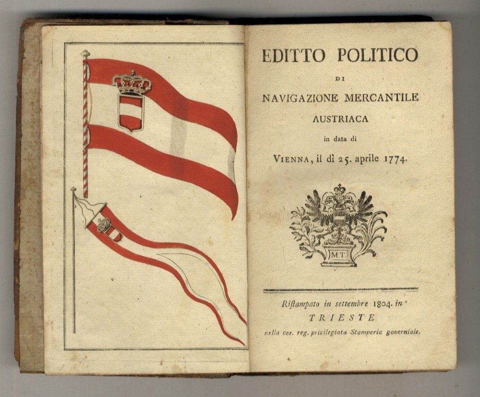 EDITTO politico di navigazione mercantile austriaca in data di Vienna, …