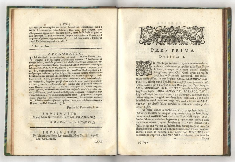 Eduardi Corsini [.] Dissertatio in qua dubia adversus Minnisari regis …