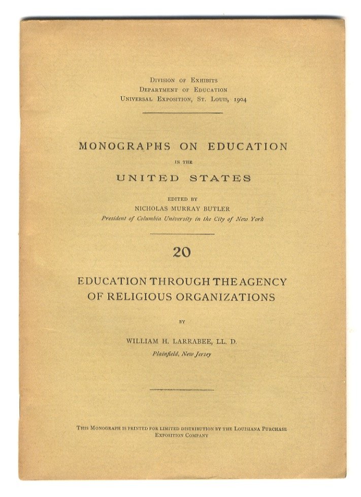 Education through the Agency of Religious organizations.