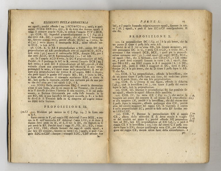 Elementi della Geometria teorica e pratica, colla corrispondenza alle proposizioni …