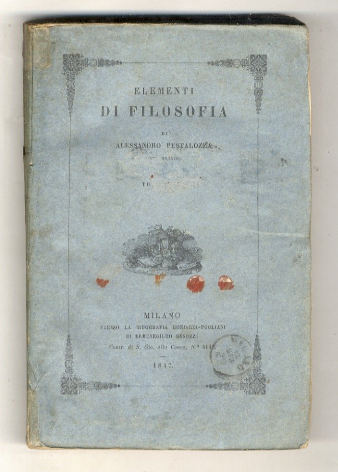 Elementi di Filosofia. Volume III (Psicologia razionale - Ontologia) & …