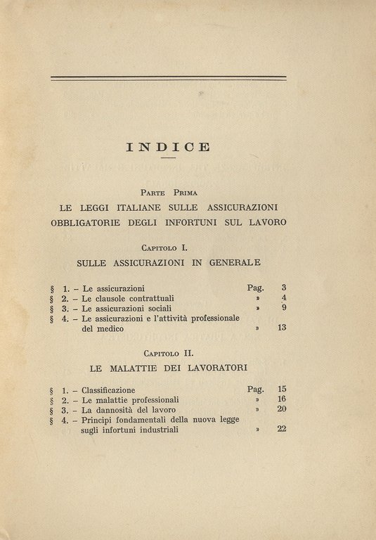 Elementi di infortunistica.