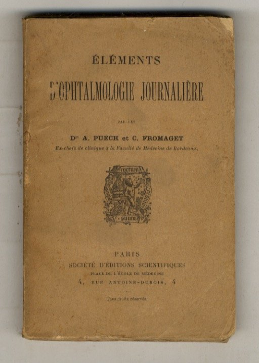 Eléments d'ophtalmologie journalière.