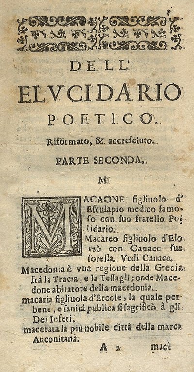 Elucidario poetico raccolto gia da Hermanno Torrentino, et hora riformato, …