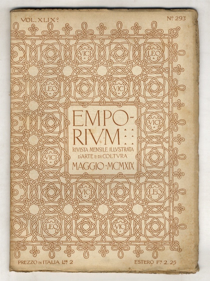 EMPORIUM. Rivista mensile illustrata d'arte e di cultura. Anno 1919. …