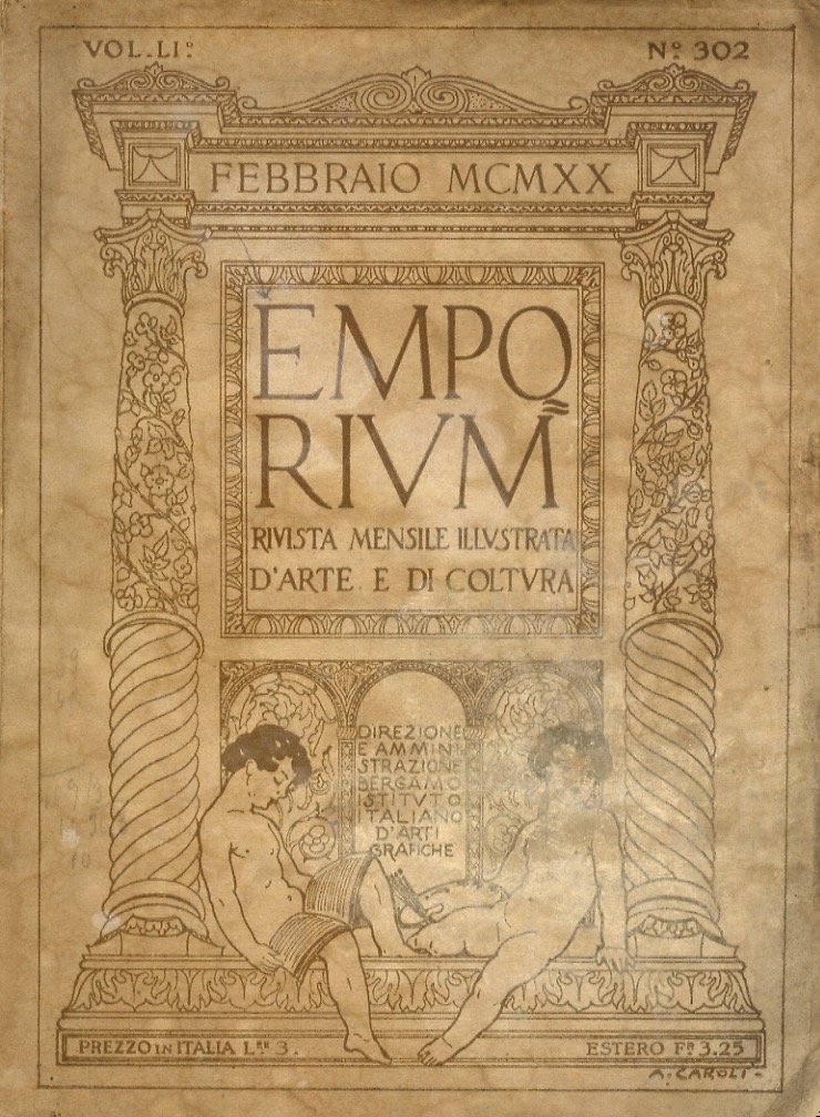 EMPORIUM. Rivista mensile illustrata d'arte e di cultura. Vol. LI. …