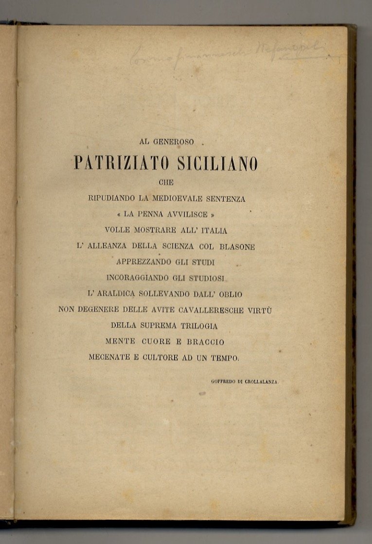 Enciclopedia araldico-cavalleresca.Prontuario nobiliare. | Immagine principale