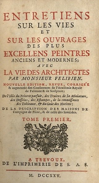 Entretiens sur les vies et sur les ouvrages des plus … | Immagine principale