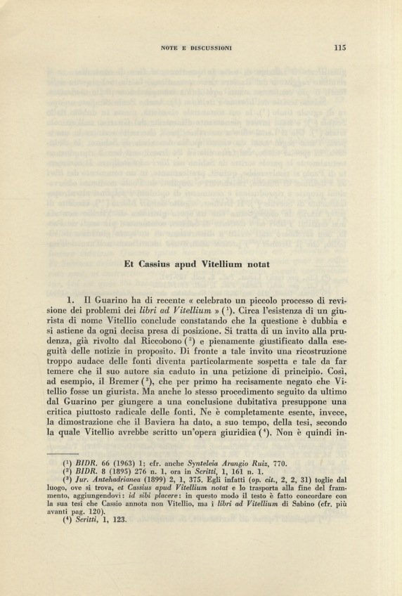 Et Cassius apud Vitellium notat.