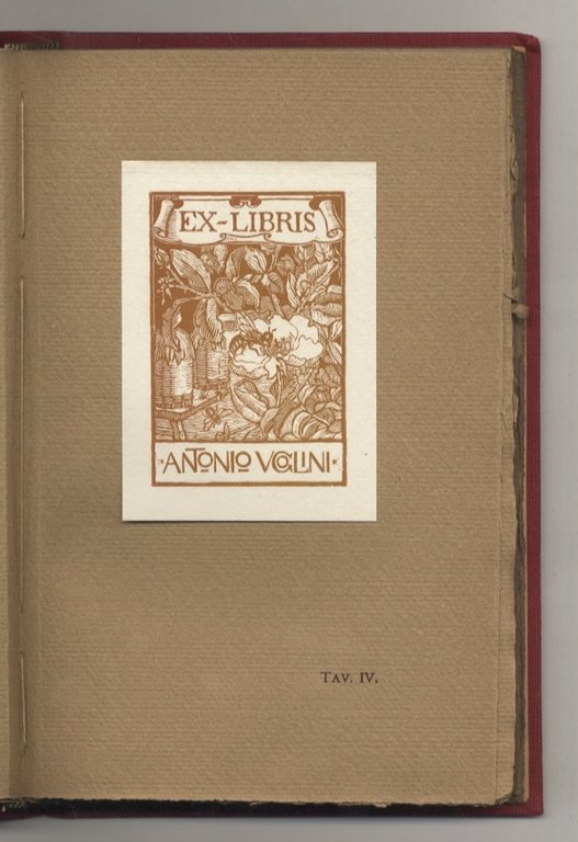 Ex libris di Antonello [Antonio] Moroni. XXXVI xilografie originali. Con …
