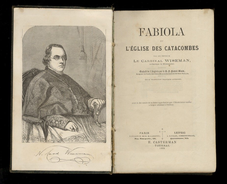 Fabiola ou l'eglise des catacombes [.] traduit de l'anglais par …