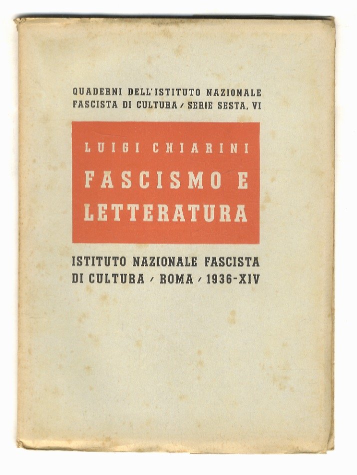 Fascismo e letteratura.