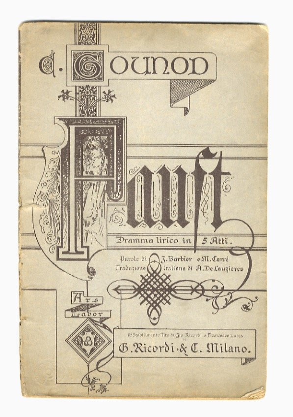 Faust. Dramma lirico in cinque atti. [.] Traduzione italiana di … | Immagine principale