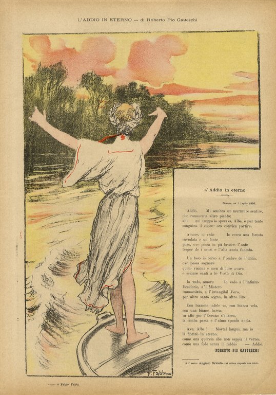 FIAMMETTA. Ebdomadario illustrato. Anno 1. N. 15. Domenica 9 agosto …