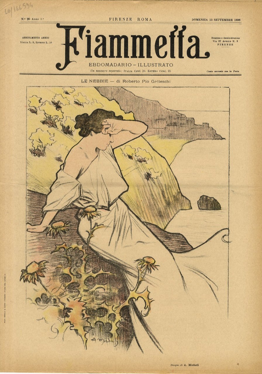 FIAMMETTA. Ebdomadario illustrato. Anno 1. N. 20. Domenica 13 settembre …