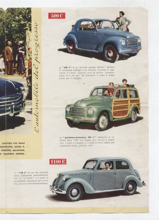 FIAT cinquant'anni (1899-1950). Vetture Fiat d'oggi, dalla "500 C" e …