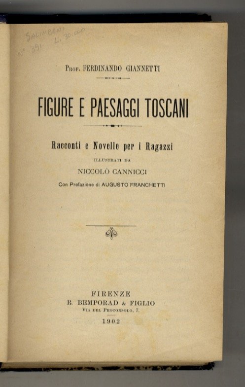 Figure e paesaggi toscani. Racconti e novelle per i ragazzi …