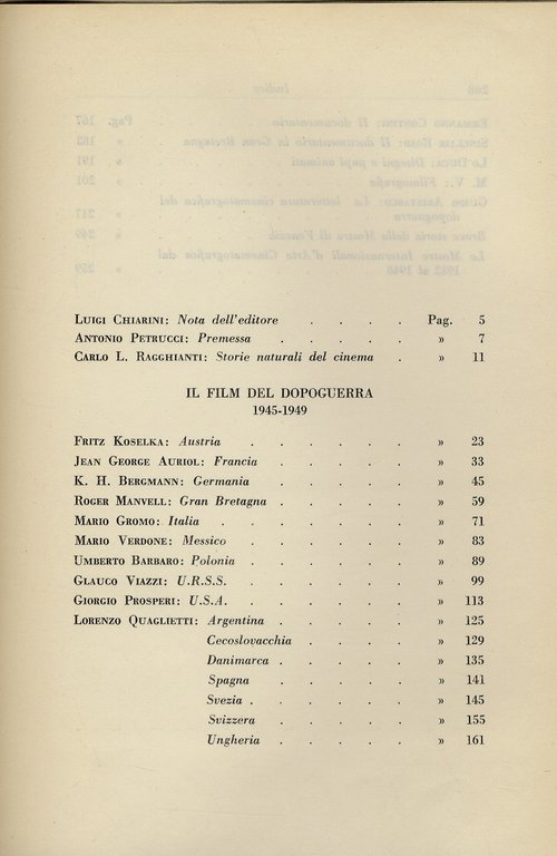 FILM (IL) del dopoguerra. 1945-1949.