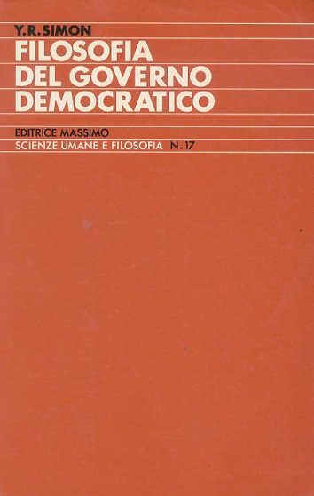 Filosofia del governo democratico.