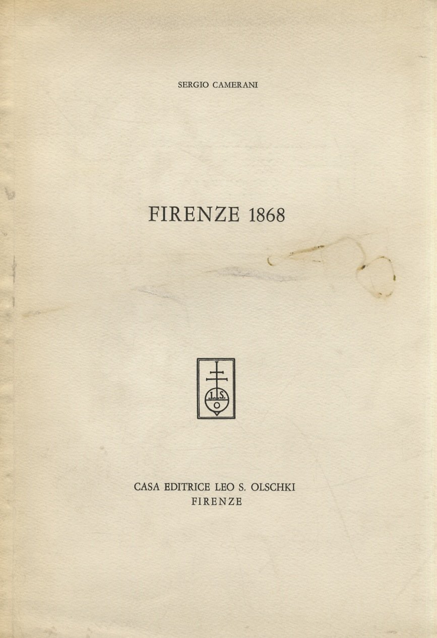 Firenze 1868.
