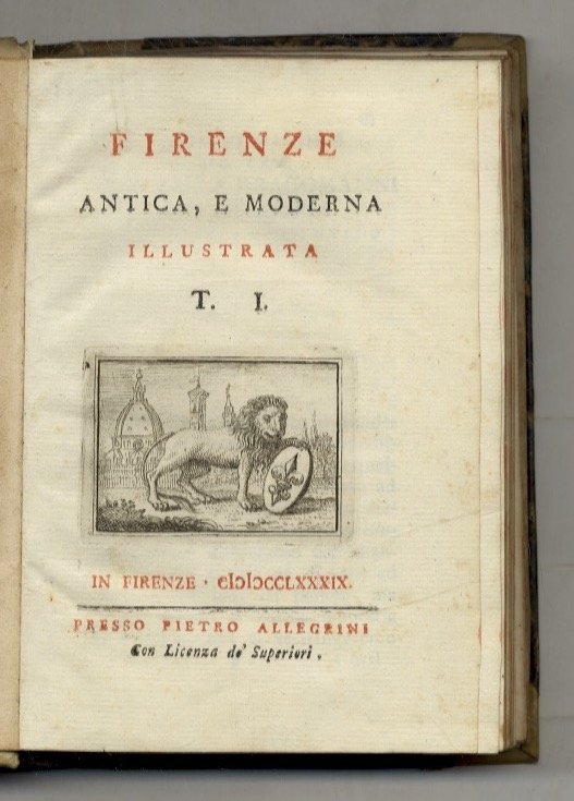 Firenze antica, e moderna illustrata. | Immagine principale