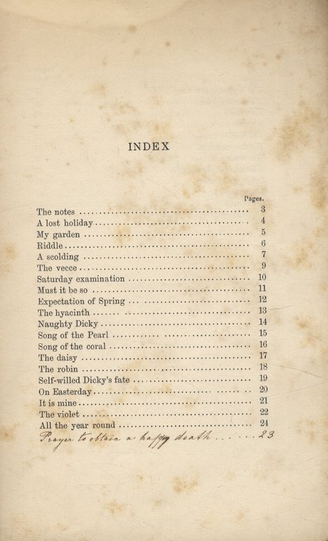 First Essays of Marguerite de Talleyrand.