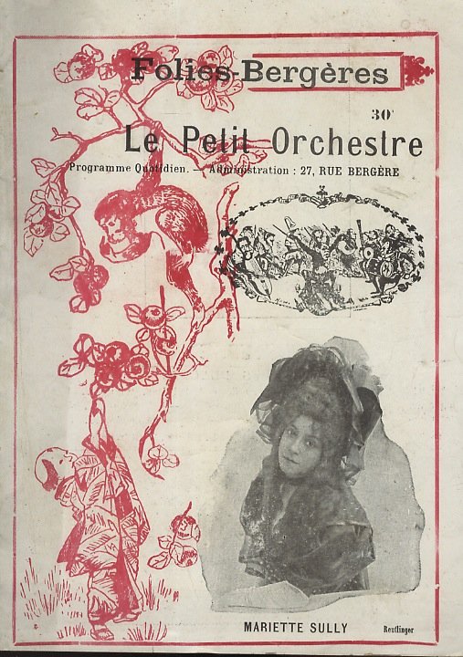 FOLIES-BERGERES. Le Petit Orchestre. Programme quotidien.