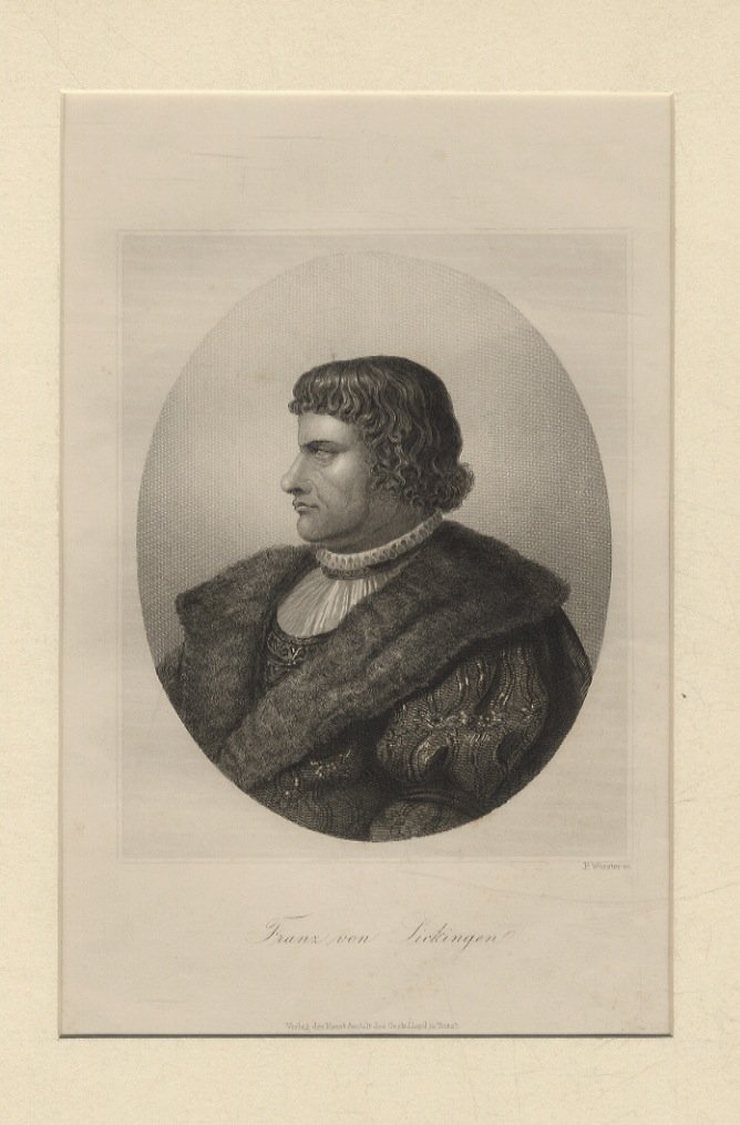 Franz von Sickingen. (Ritratto a mezzo busto, di profilo verso …