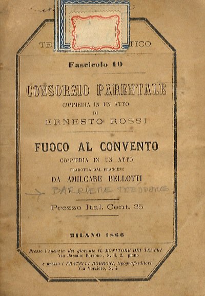 Fuoco al convento. Commedia in un atto tradotta dal francese …